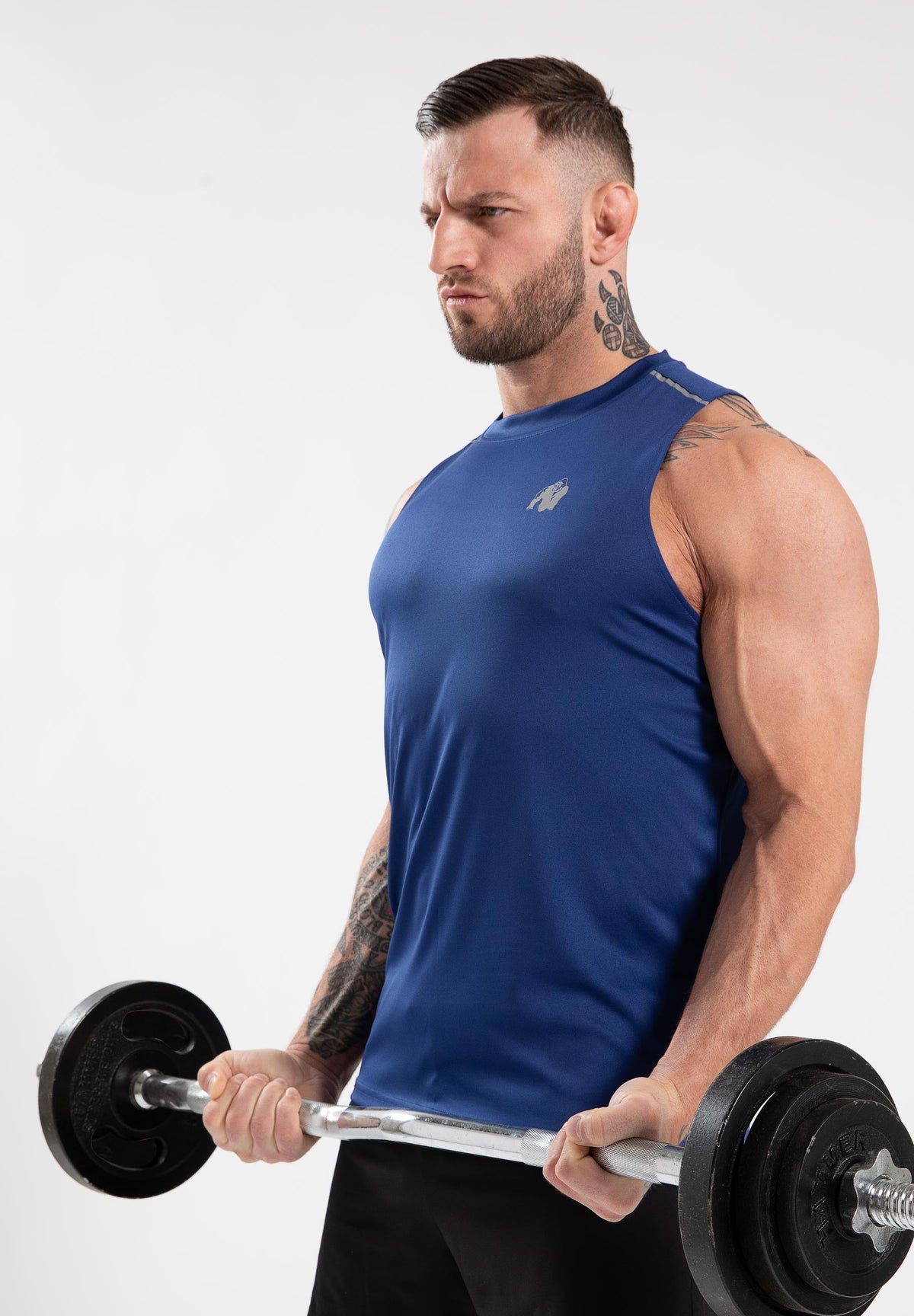 Gorilla Wear Easton Tank Top - Blauw - Aanzicht