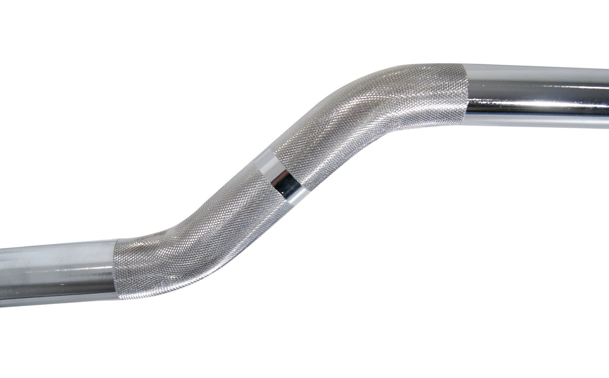 Muscle Power Vaste Curl Halterstang Rubber - 20 kg - Aanzicht