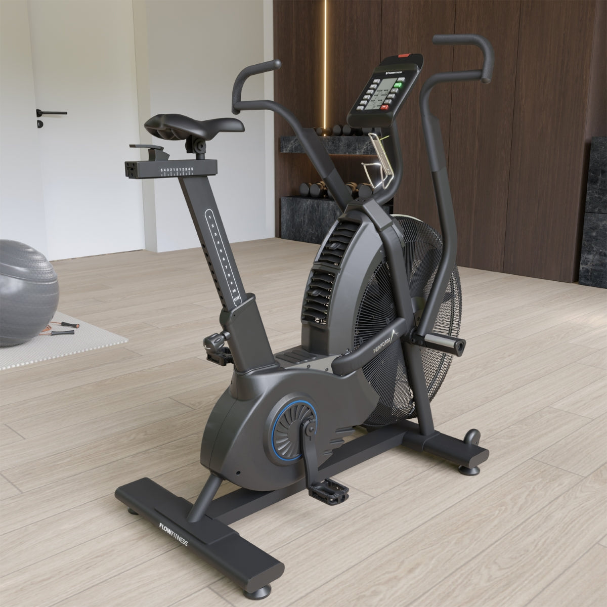 Flow Fitness Perform A1i Airbike - Krachtige HIIT trainer - Aanzicht
