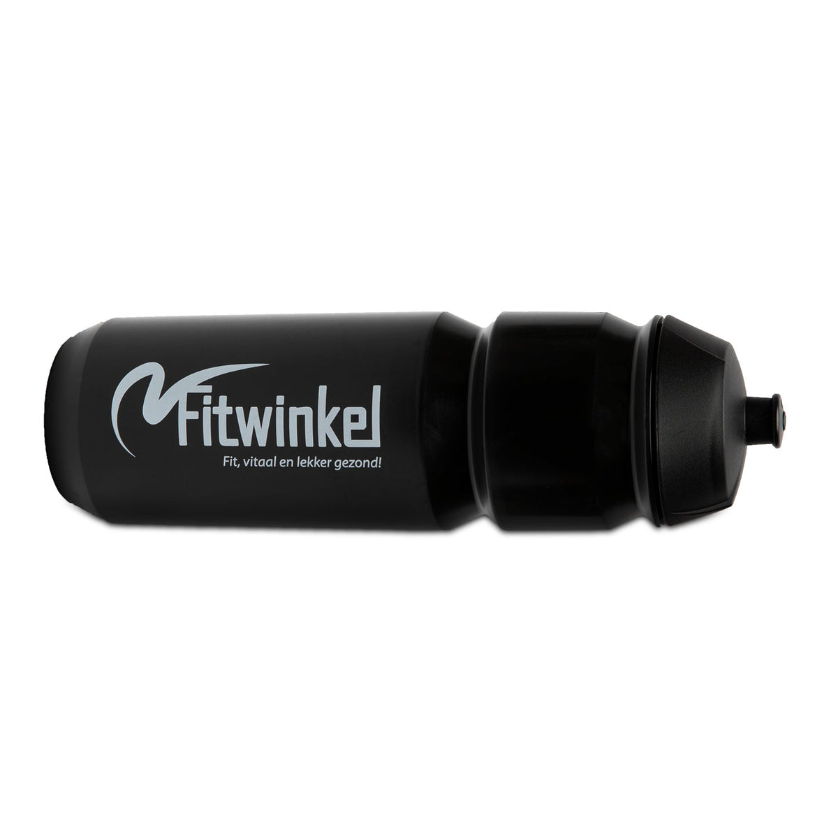 Fitwinkel Bidon - 750 ml - Zwart - Aanzicht