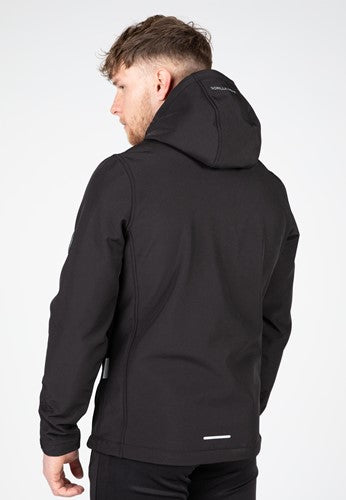 Gorilla Wear Foster Softshell Jas - Zwart - Aanzicht
