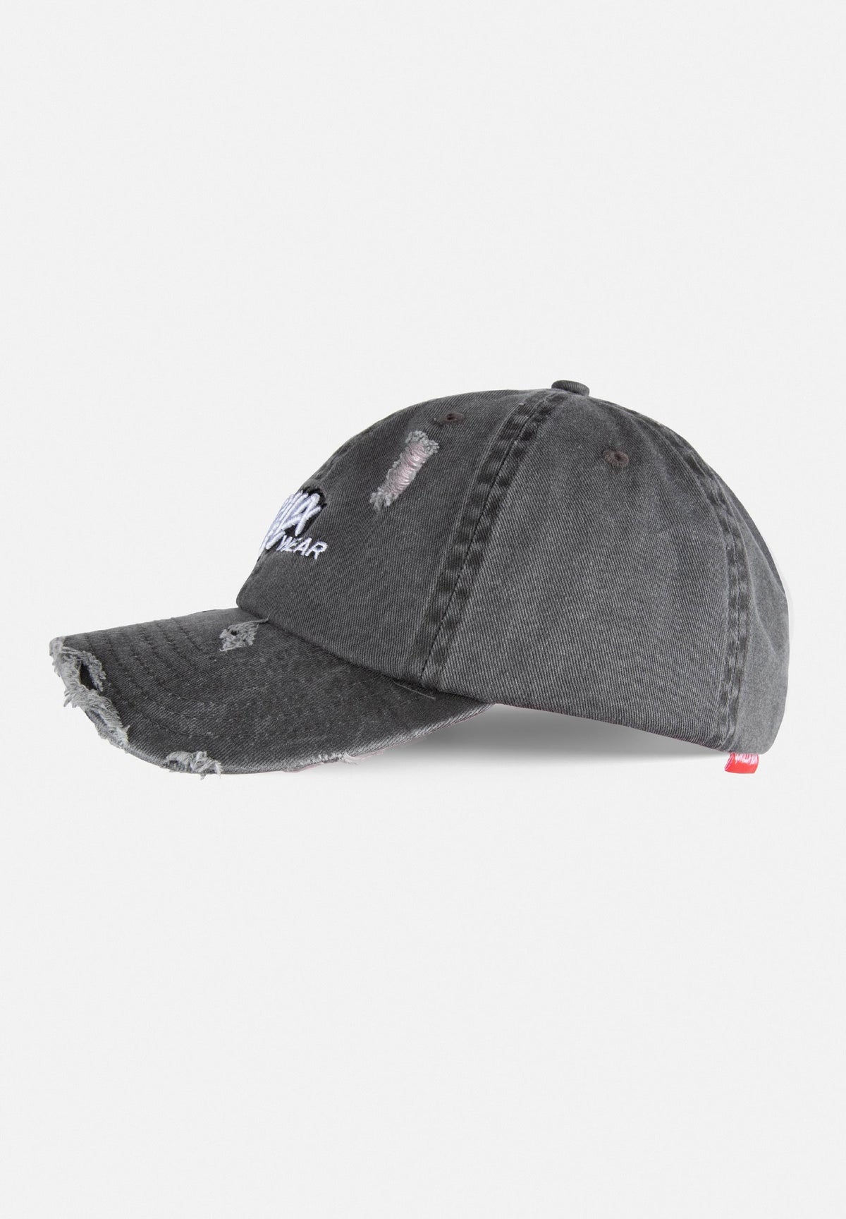 Gorilla Wear Galway Distressed Cap - Pet - Washed Grijs - Aanzicht