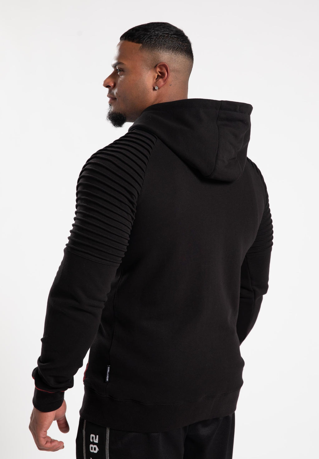 Gorilla Wear Georgia Vest met Capuchon - Zwart - Aanzicht