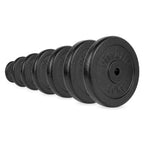 VirtuFit Gietijzeren Halterschijf - Halter gewicht - 30 mm - 15 kg - Zwart - Aanzicht