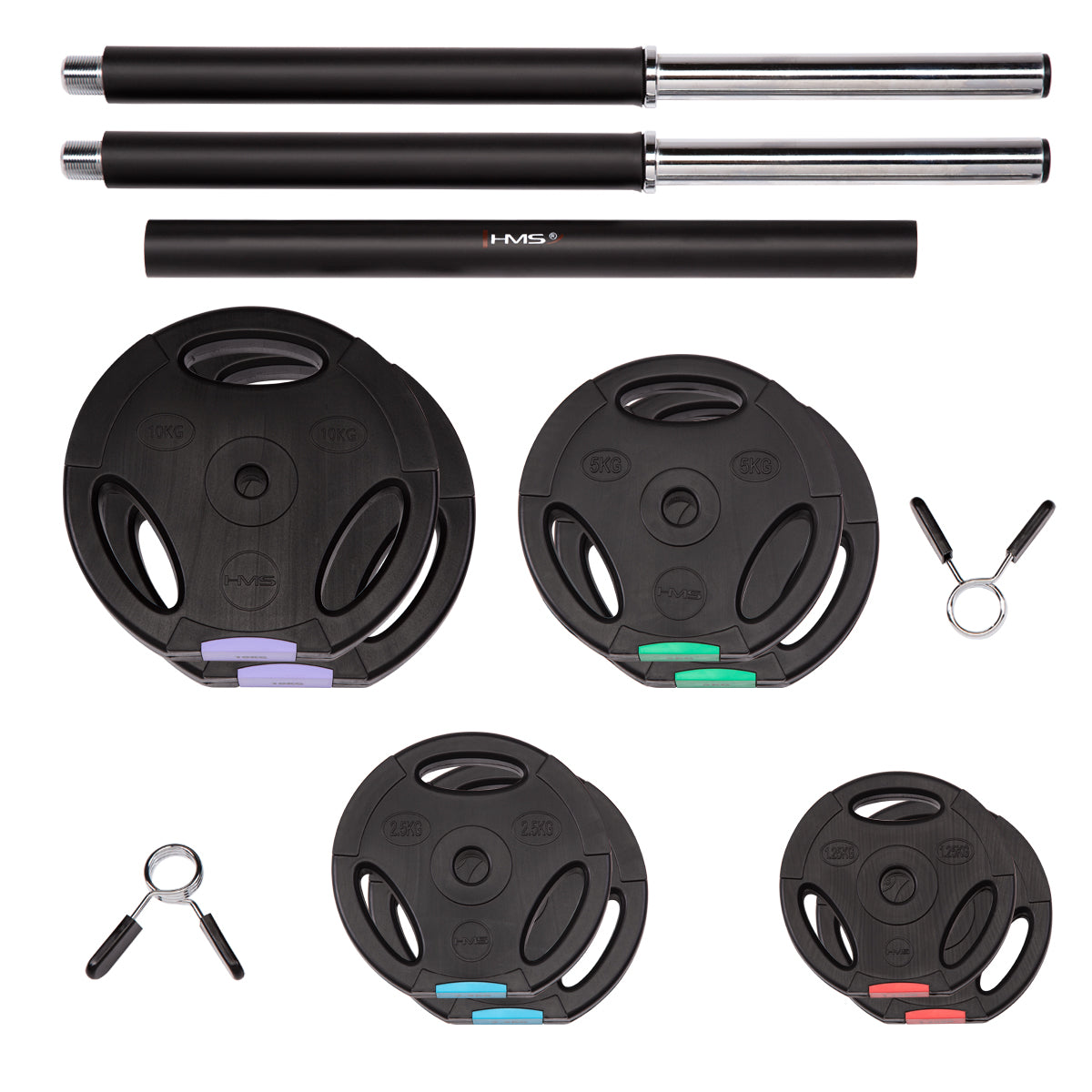 HMS Verstelbare Halter Set - Composiet - 42 kg - Aanzicht
