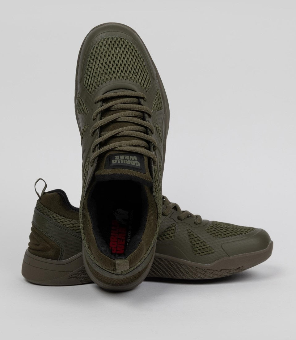 Gorilla Wear Gym Hybrids Sportschoenen - Groen/Groen - Aanzicht