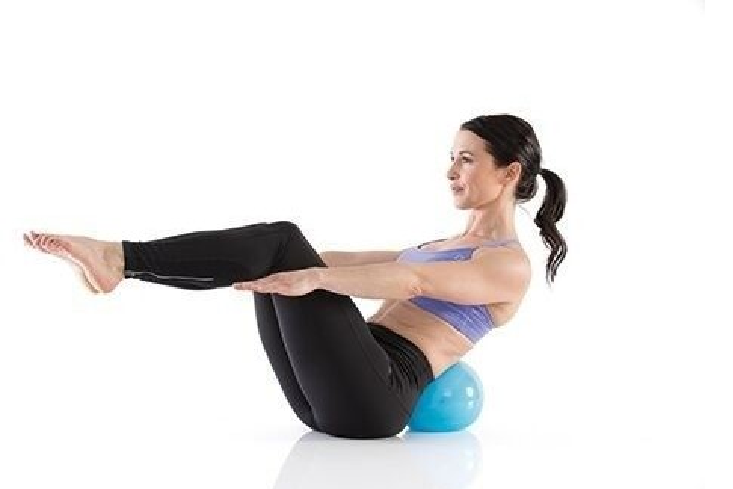 Gymstick Active Pilates Bal - 20 cm - Blauw - Aanzicht
