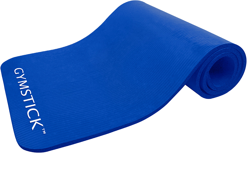 Gymstick Fitnessmat Comfort Blue - Met Online Trainingsvideo's - Aanzicht
