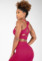 Gorilla Wear Hilton Seamless Sportbeha - Fuchsia - Aanzicht