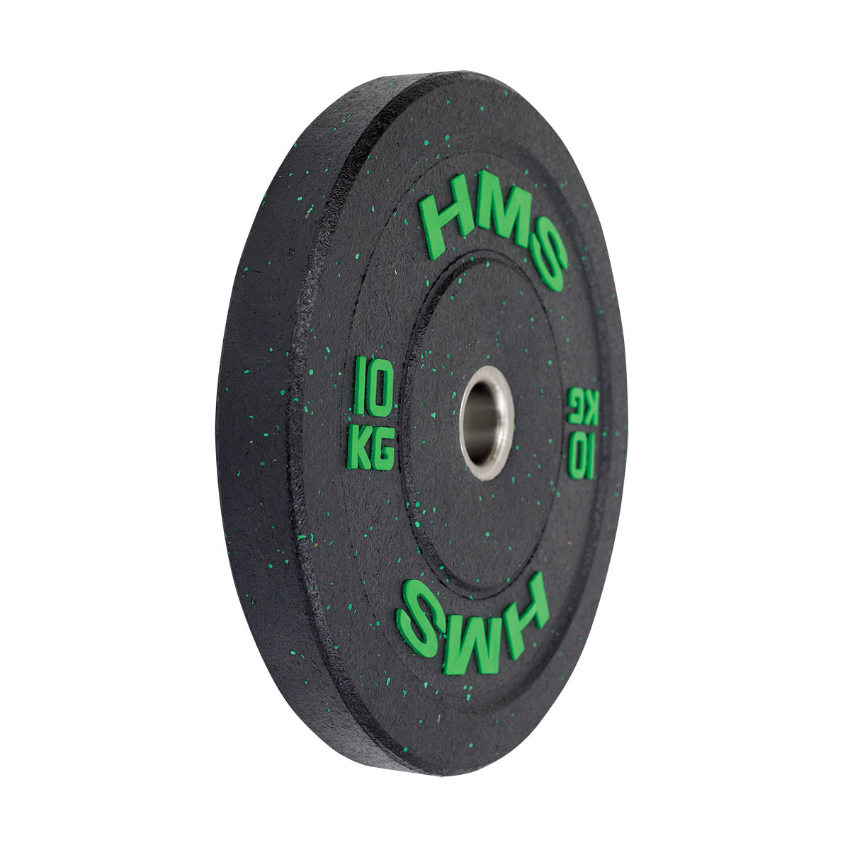 HMS Bumper Plate - Olympische Halterschijf - 10 kg - Groen - Aanzicht