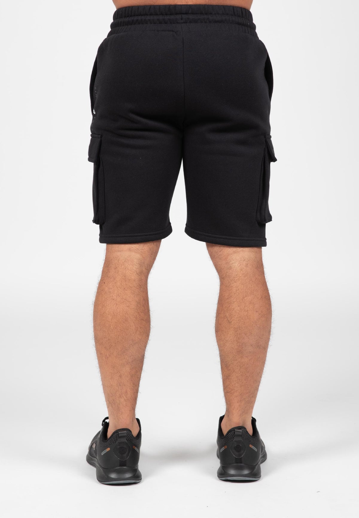 Gorilla Wear Hudson Cargo Sweat Shorts - Zwart - Aanzicht