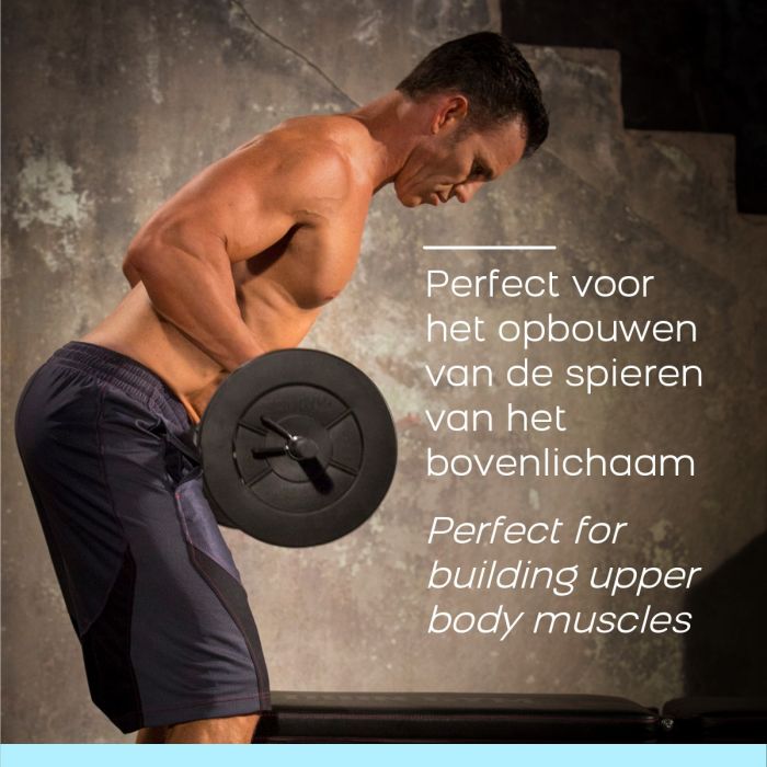 Iron Gym Verstelbare Curlstang Set - 23 kg - Zwart - Aanzicht