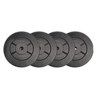 Iron Gym Halterschijven Set - 4 x 5 kg - 25 mm - Zwart - Aanzicht