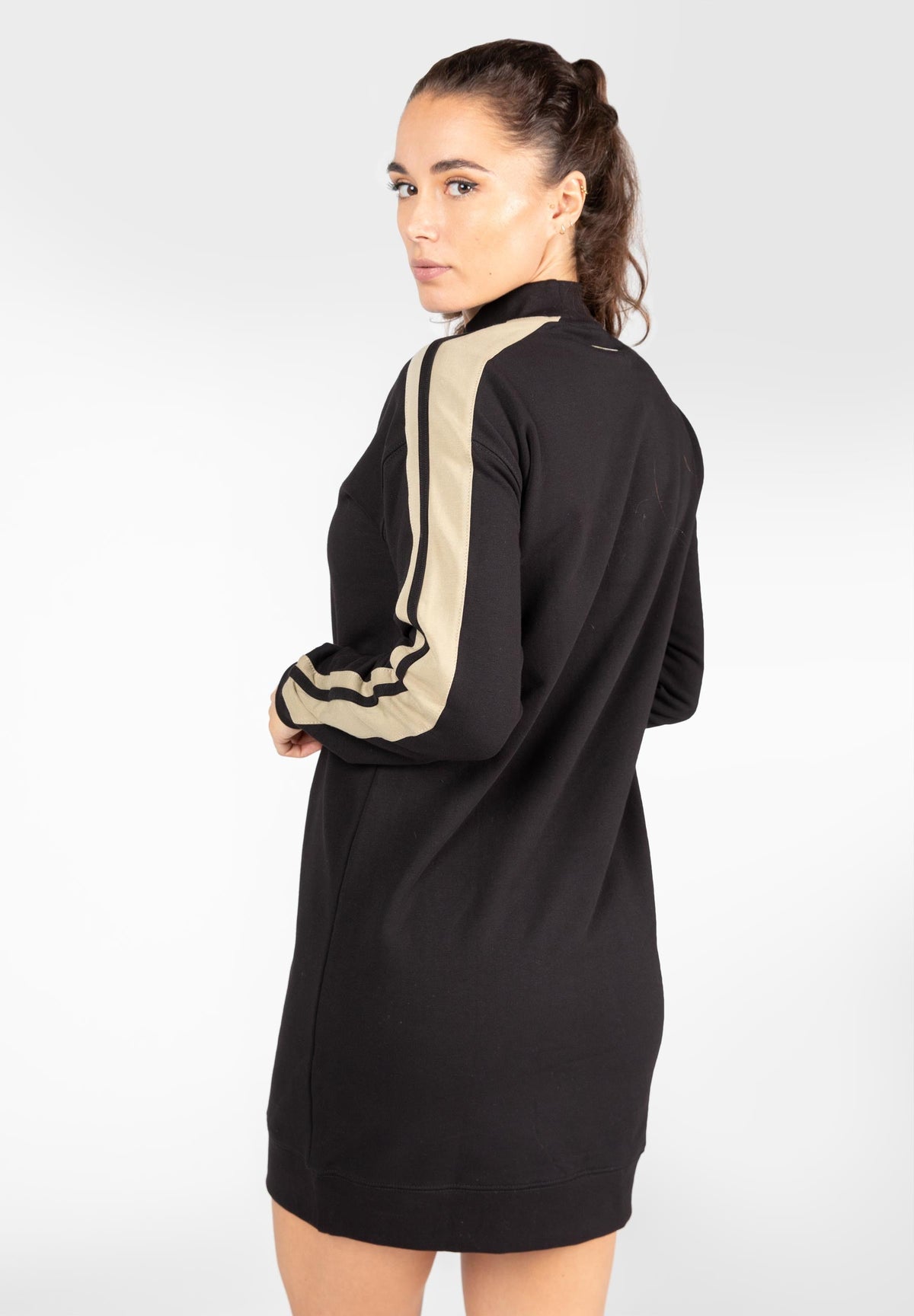 Gorilla Wear Isabella Sweatshirt Jurk - Zwart - Aanzicht