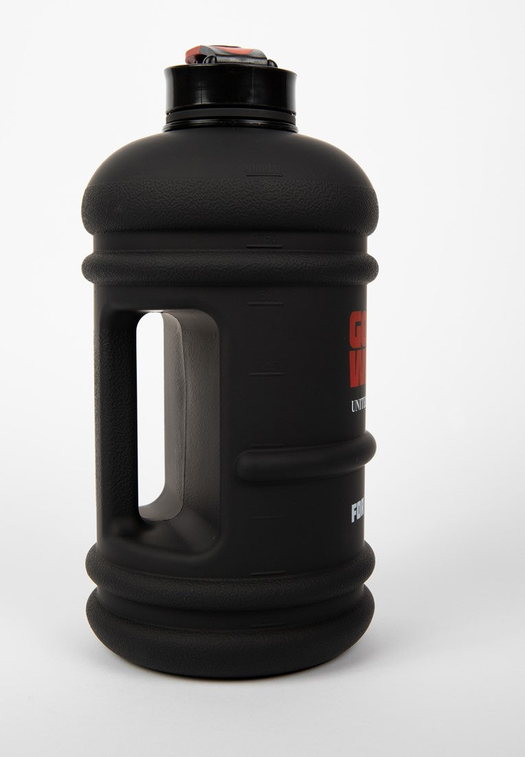 Gorilla Wear Water Jug - Waterfles - 2,2L - Zwart - Aanzicht