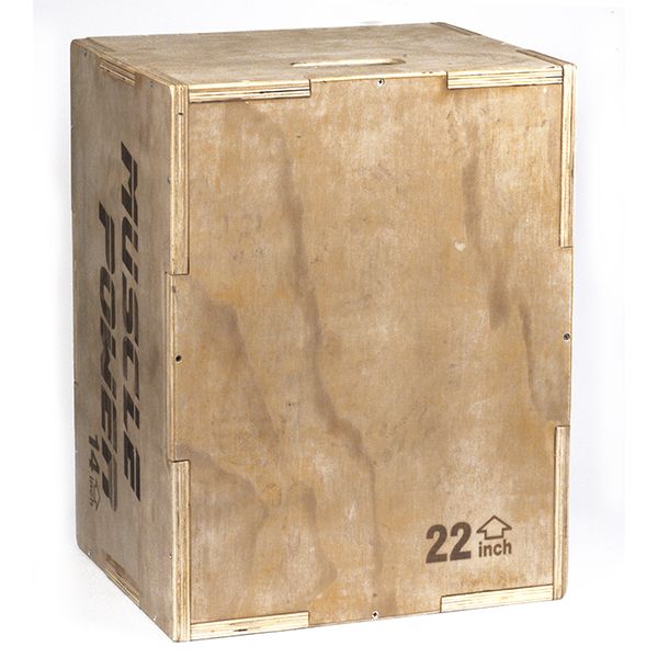 Muscle Power Houten Plyo Box Klein - Aanzicht