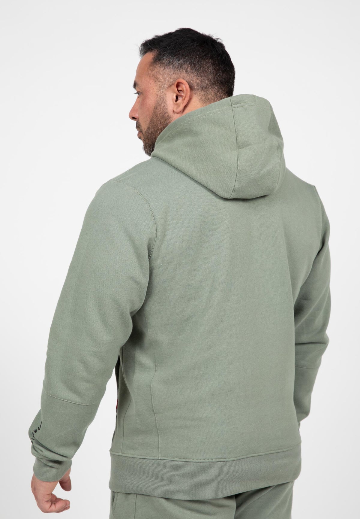 Gorilla Wear Leon Vest met Capuchon - Groen - Aanzicht