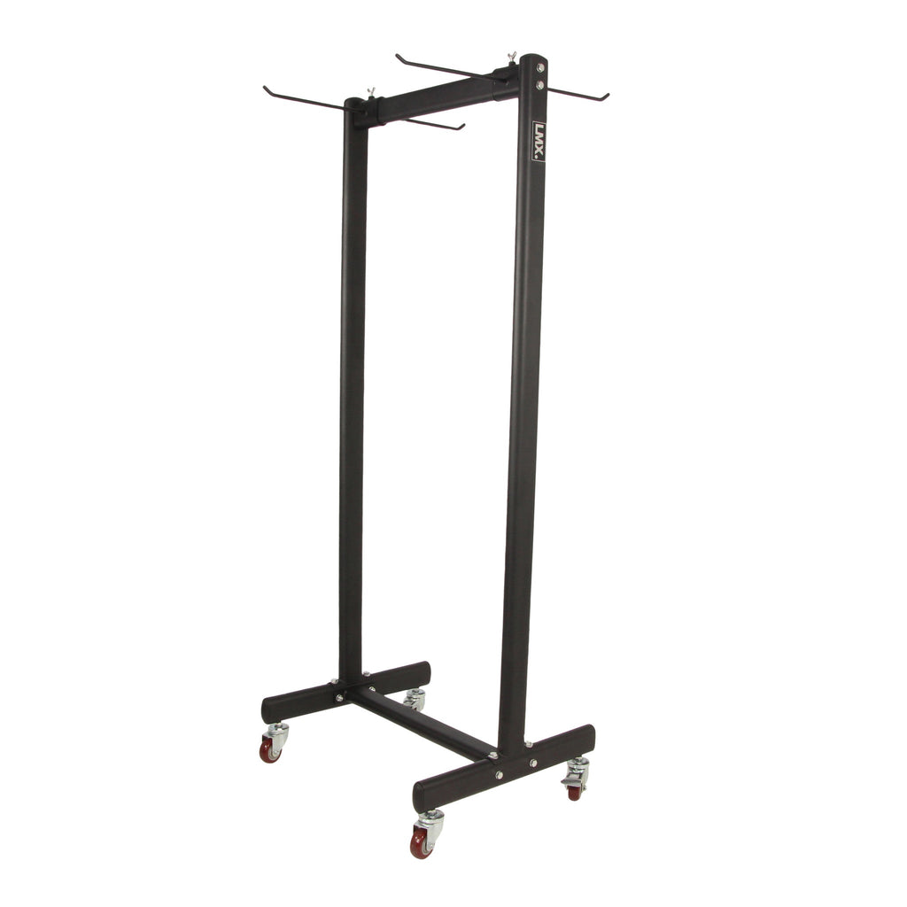 Lifemaxx LMX Aerobic Fitnessmat Opbergrek voor 30 matten - Zwart - Aanzicht