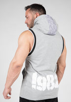 Gorilla Wear Loretto Mouwloze Hoodie - Grijs Gemeleerd - Aanzicht