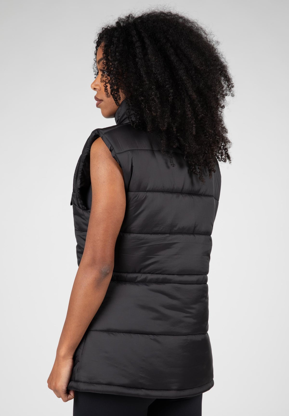Gorilla Wear Lucia Bodywarmer - Zwart - Aanzicht