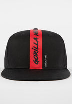 Gorilla Wear Malone Snapback Cap - Pet - Zwart - Aanzicht