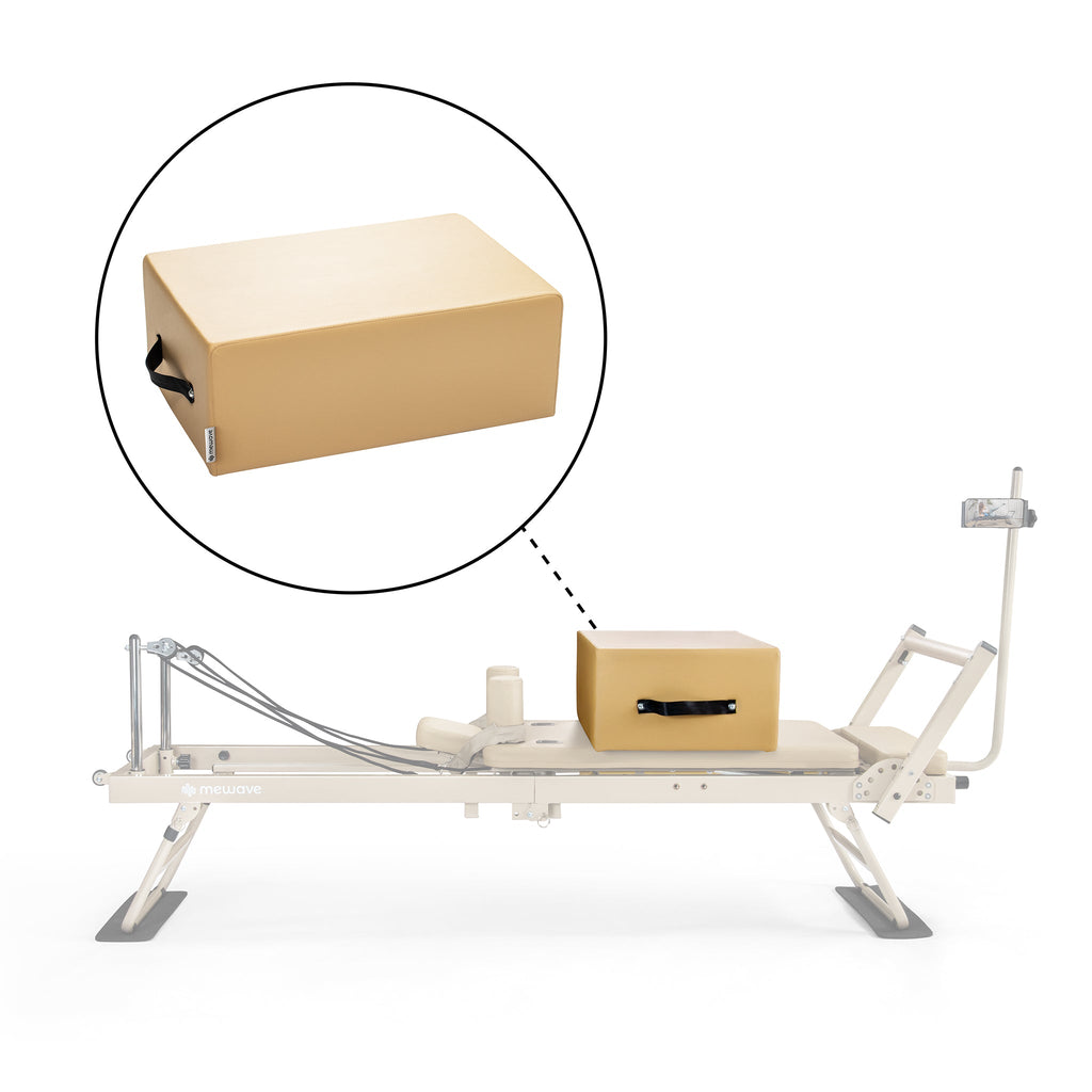 Mewave Pilates Box voor Reformer Pro - Beige - Aanzicht