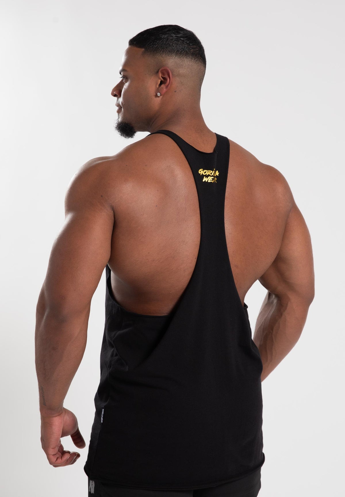 Gorilla Wear Melrose Stringer - Zwart/Goud - Aanzicht
