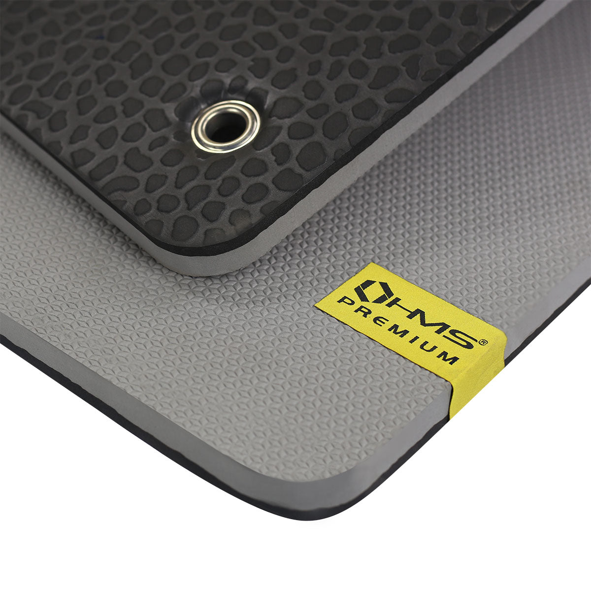 HMS Fitness Mat - Grijs/Zwart - 20 mm - Aanzicht