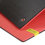 HMS Fitness Mat - Rood/Zwart - 15 mm - Aanzicht