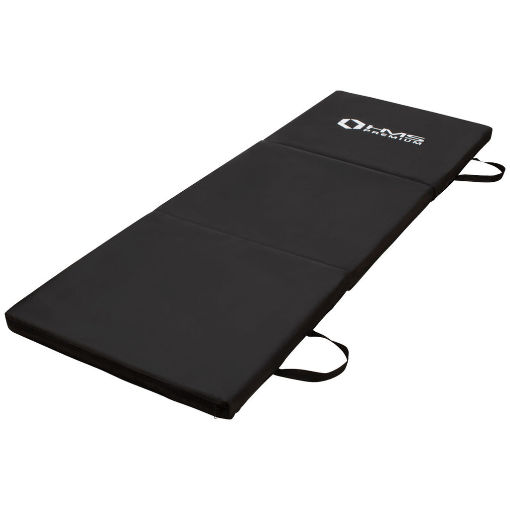HMS Premium Opvouwbare Fitness Mat - Zwart - Aanzicht