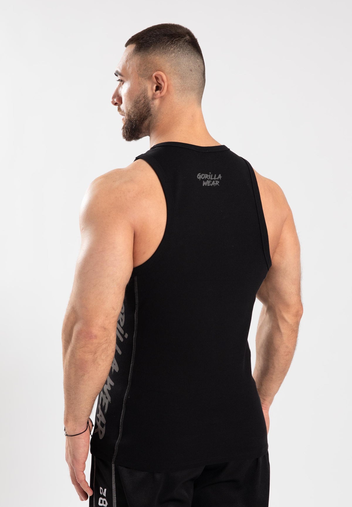 Gorilla Wear Monterey Tank Top - Zwart/Grijs - Aanzicht