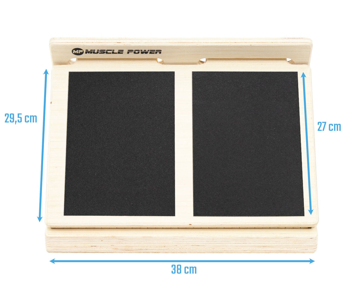 Muscle Power Slant Board - Naturel Hout - Aanzicht