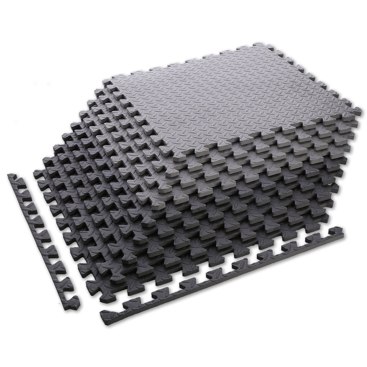 HMS Puzzelmat - Set van 9 - 12 mm - Donkergrijs - Aanzicht
