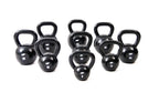 Muscle Power Gietijzeren Kettlebell - Zwart - 8 kg - Aanzicht