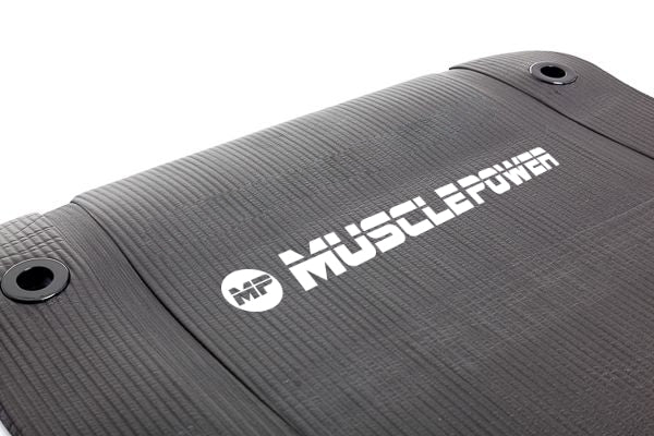 Muscle Power Fitnessmat - Zwart - 190 x 60 x 1,5 cm - Aanzicht