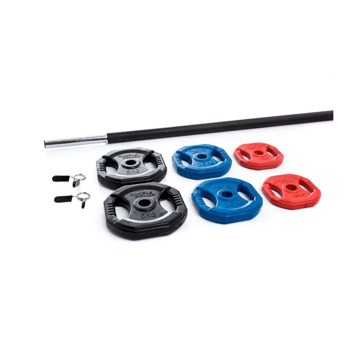 Muscle Power Aerobics Pump Set Gekleurd - 20 kg - Aanzicht