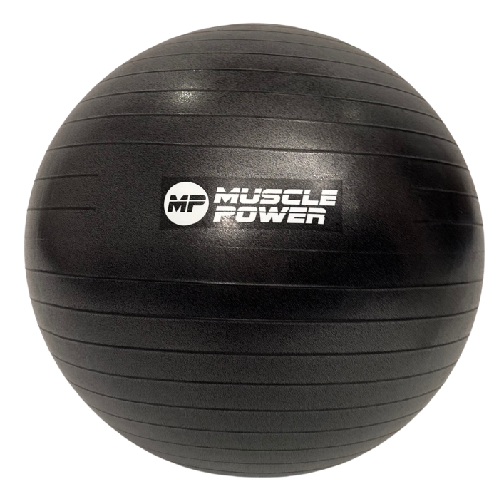 Muscle Power Anti-Burst Fitnessbal - Zwart - 75 cm - Aanzicht