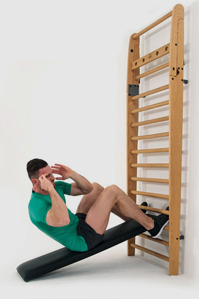 Nohrd WallBar Schuine Trainingsbank voor Wallbar - Zwart Kunstleer - Aanzicht