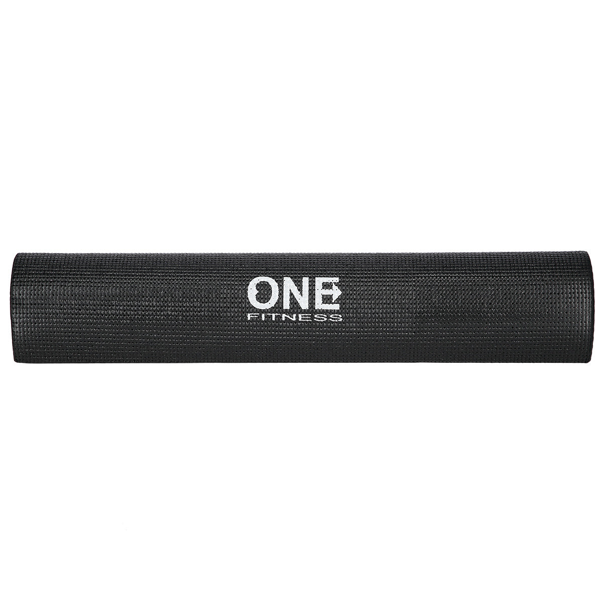 One Fitness Yogamat - Zwart - 6 mm - Aanzicht