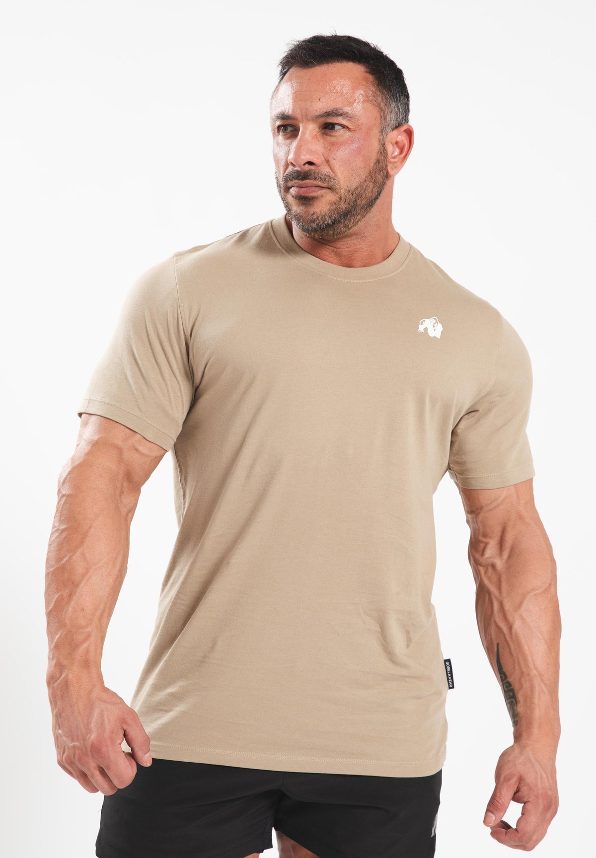Gorilla Wear Oregon T-shirt - Beige - Aanzicht