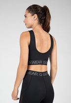 Gorilla Wear Osseo Crop Top - Zwart - Aanzicht