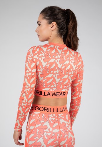 Gorilla Wear Osseo Cropped Longsleeve - Roze - Aanzicht