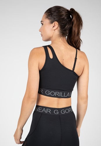 Gorilla Wear Osseo Sportbeha - Zwart - Aanzicht