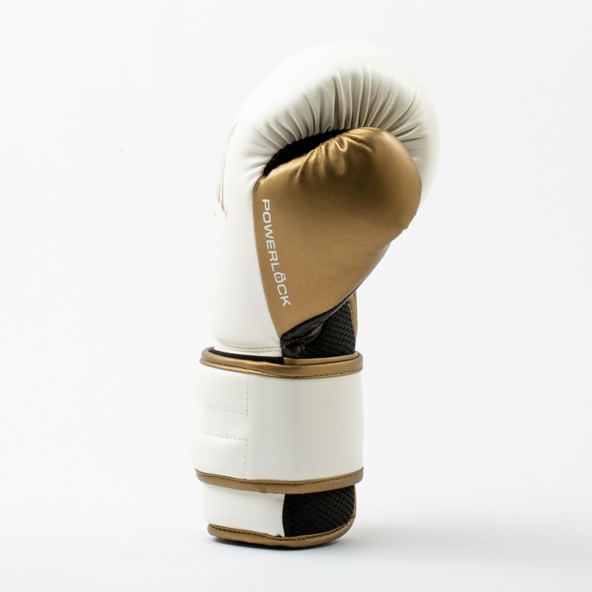 Everlast Powerlock 2R Bokshandschoenen - Wit/Goud - Aanzicht