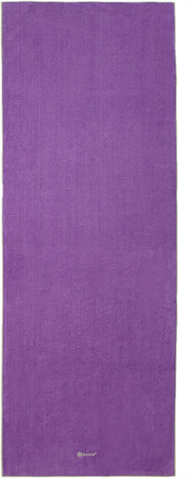 Gaiam Stay Put Yoga Handdoek - Purple - Aanzicht