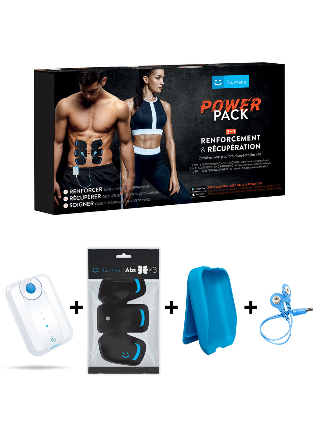 Bluetens Electrodes Powerpack - Aanzicht