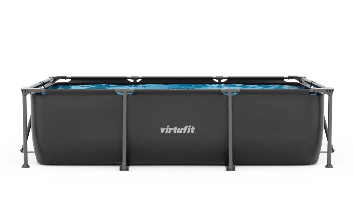 VirtuFit Rechthoekig Zwembad - 300 x 210 cm - Inclusief Filterpomp - Tweedekans - Vooraanzicht