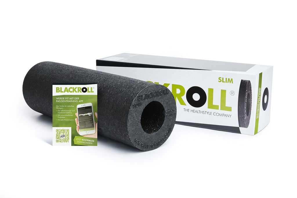 Blackroll Slim Foam Roller - 30 cm - Zwart - Aanzicht