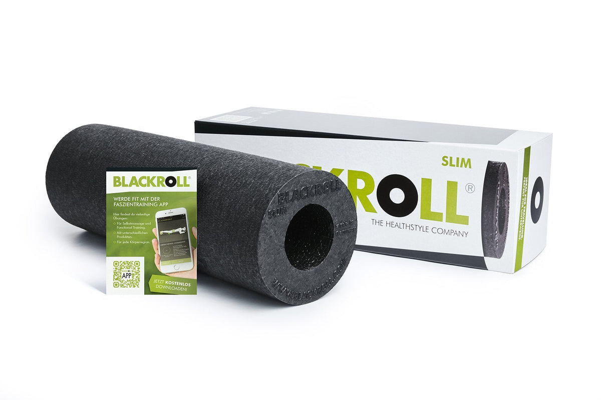 Blackroll Slim Foam Roller - 30 cm - Zwart - Aanzicht