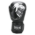 Super Pro Combat Gear Talent (Kick)Bokshandschoenen - Zwart/Wit - Aanzicht
